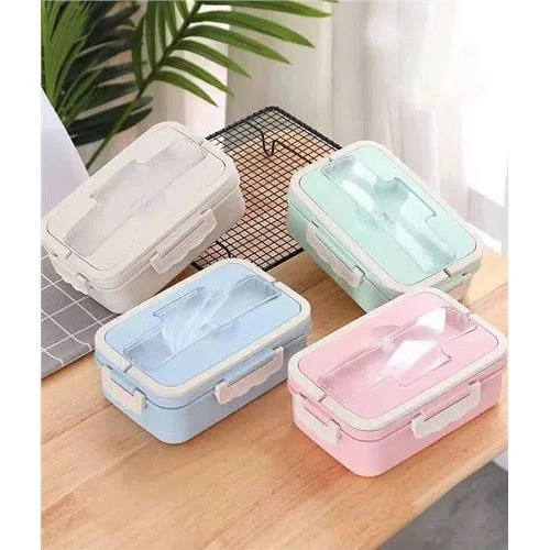 Dvonadstropna škatla za malico z ročajem